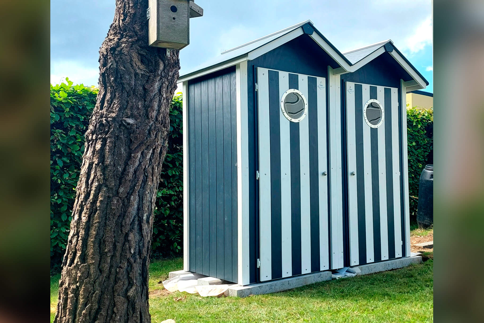 Cabine à l'ouest - Cabines de plage en bois