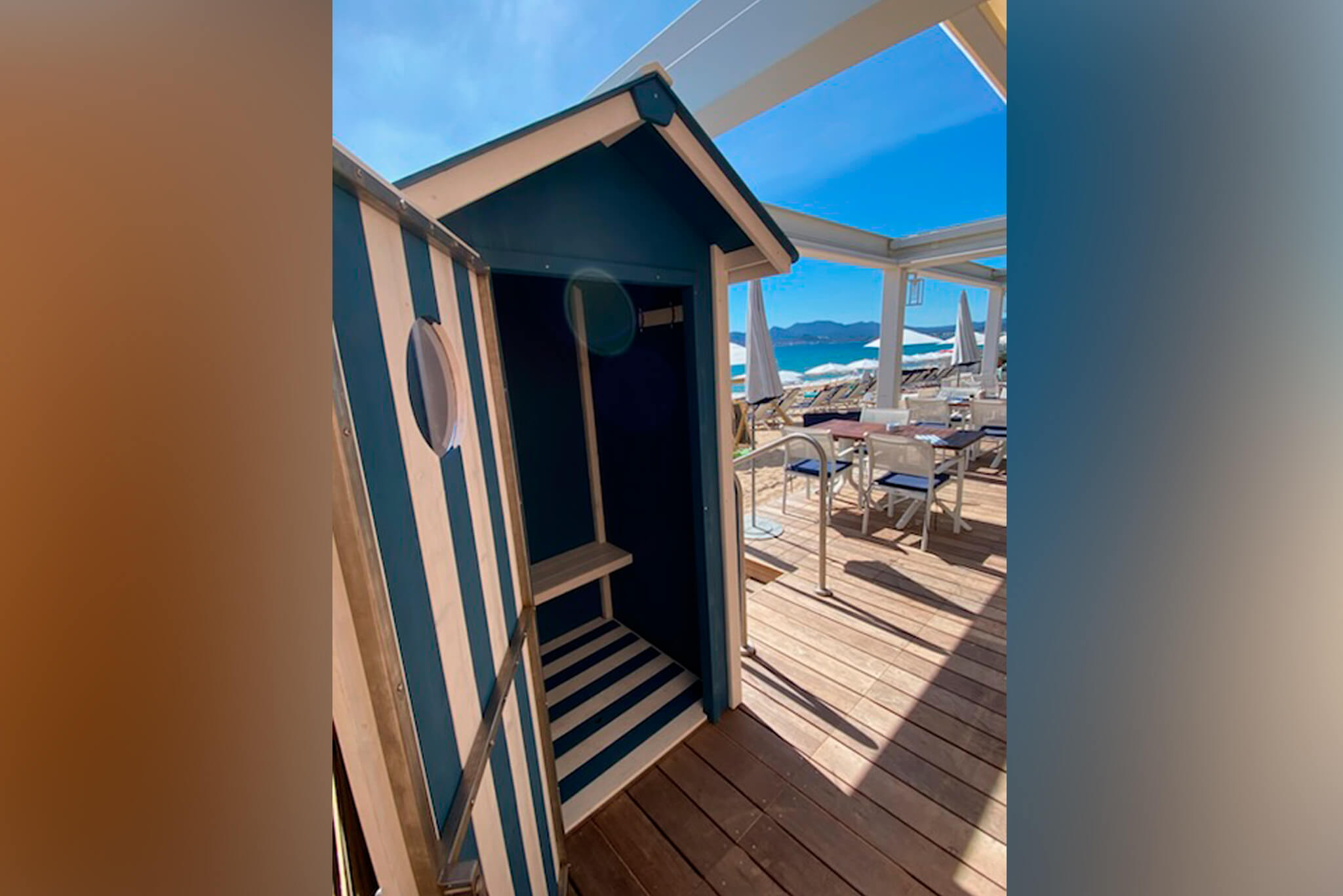 Cabine à l'ouest - Cabines de plage en bois