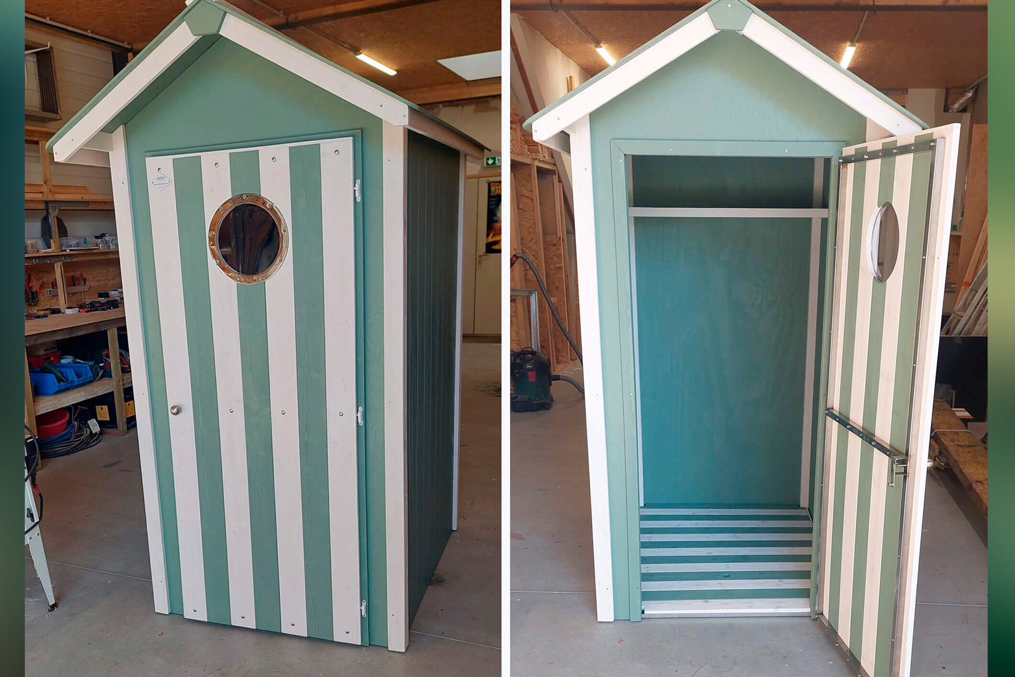 Cabine à l'ouest - Cabines de plage en bois